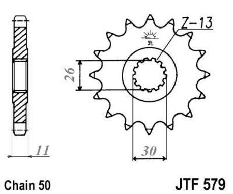 ketjuratas etu ( JT 579 ) 17z