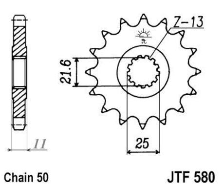 ketjuratas etu ( JT 580 ) 16z