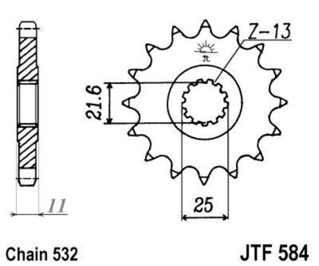 ketjuratas etu ( JT 584 ) 17z