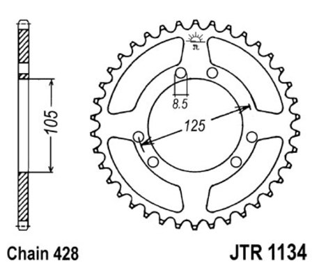 ketjuratas taka ( JTR 1134 ) 54z