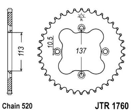 ketjuratas taka ( JTR 1760 ) 36z