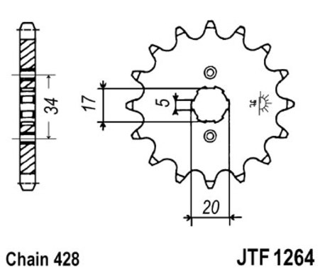 ketjuratas etu ( JT 1264 ) 16z