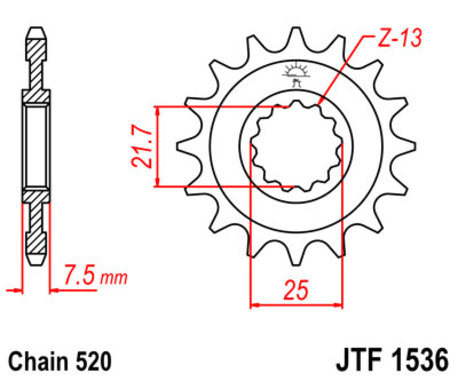 ketjuratas etu ( JT 1536 ) 14z