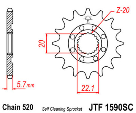 ketjuratas etu ( JT 1590 ) 13z