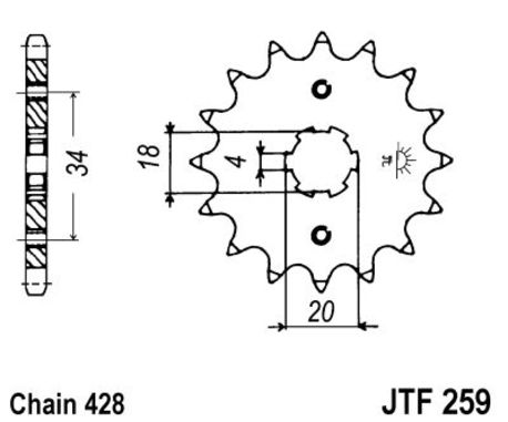 ketjuratas etu ( JT 259 ) 14z