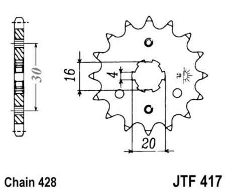 ketjuratas etu ( JT 417 ) 15z