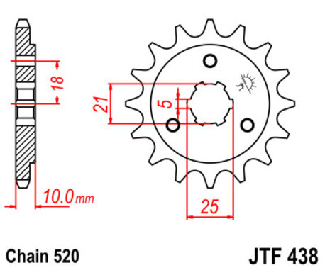 ketjuratas etu ( JT 438 ) 15z