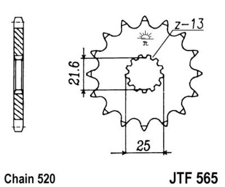 ketjuratas etu ( JT 565 ) 15z