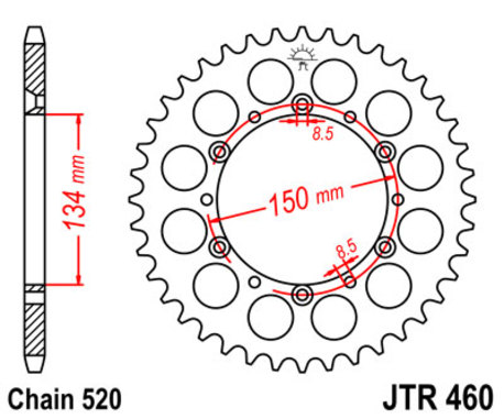 ketjuratas taka ( JTR 460 ) 51z