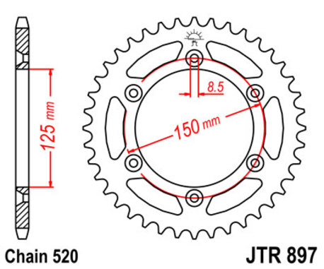 ketjuratas taka ( JTR 897 ) 48z