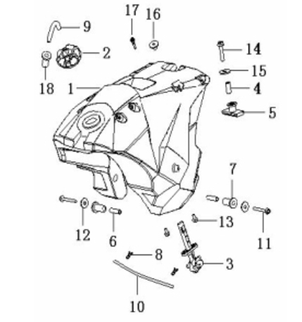 bensatankin korkki - Generic Trigger / Keeway X-Ray bensatankin korkki - Generic Trigger / Keeway X-Ray