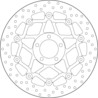 etujarrulevy Brembo ( kelluva ) - Kawasaki