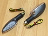 vilkkupari LED - carbon / kirkas lasi