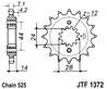ketjuratas etu ( JT 1372 ) 17z ( VT750C ´98-06 & 750 C2 ´00-03 )