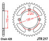 ketjuratas, taka ( JT217 ) 428 ketjulle - 55z